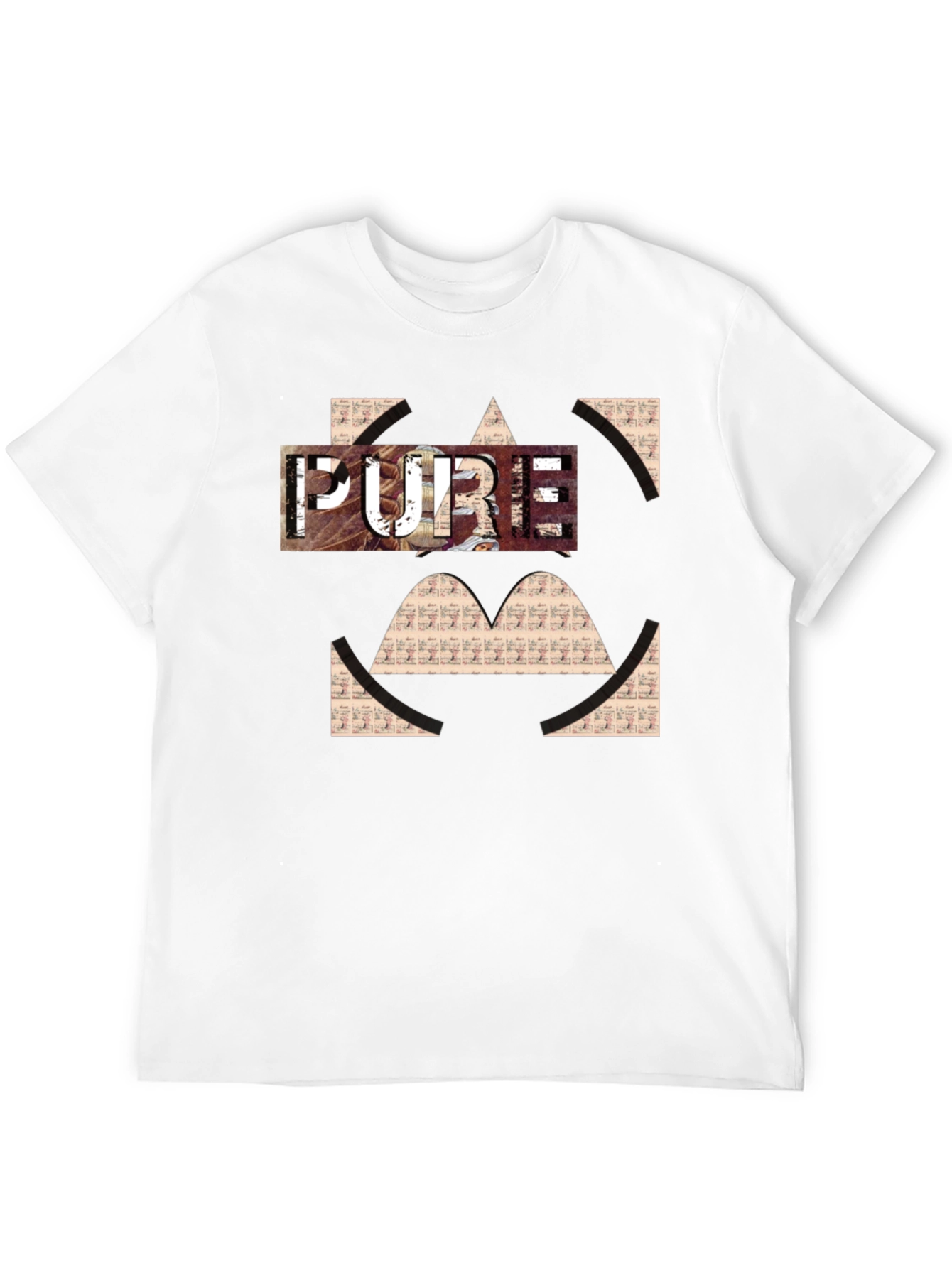 Pure Graphic Print Black T-Shirt