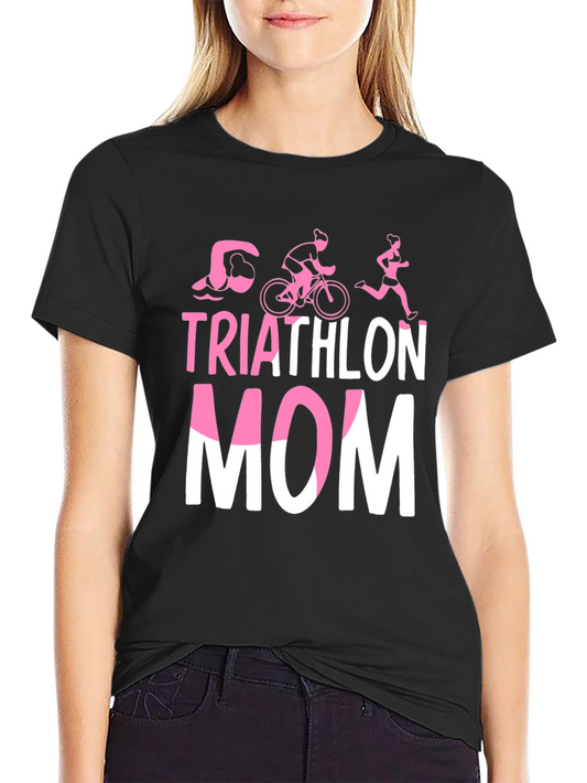 Triathlon Mom T-Shirt - Sporty Womens Tee