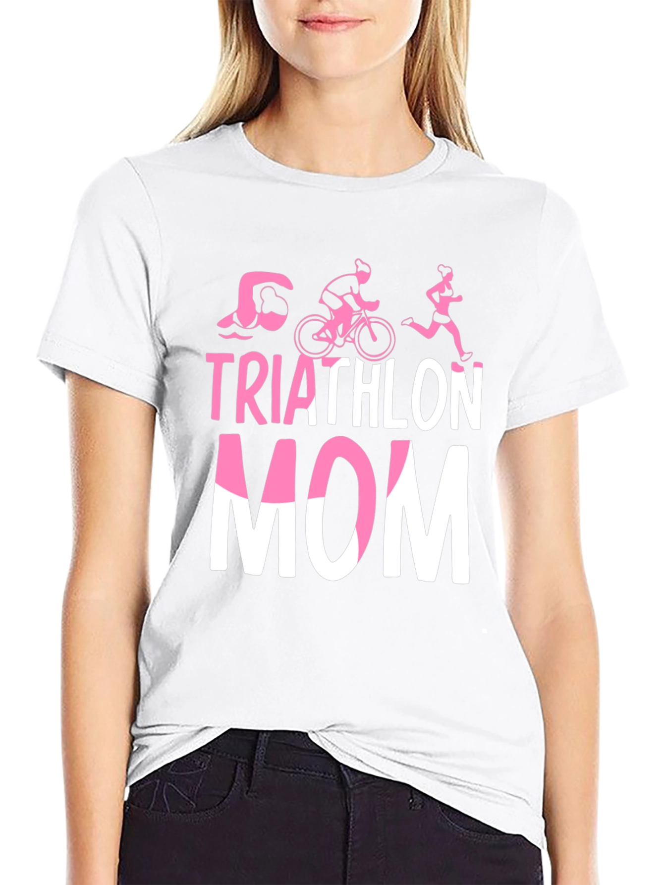 Triathlon Mom T-Shirt - Sporty Womens Tee