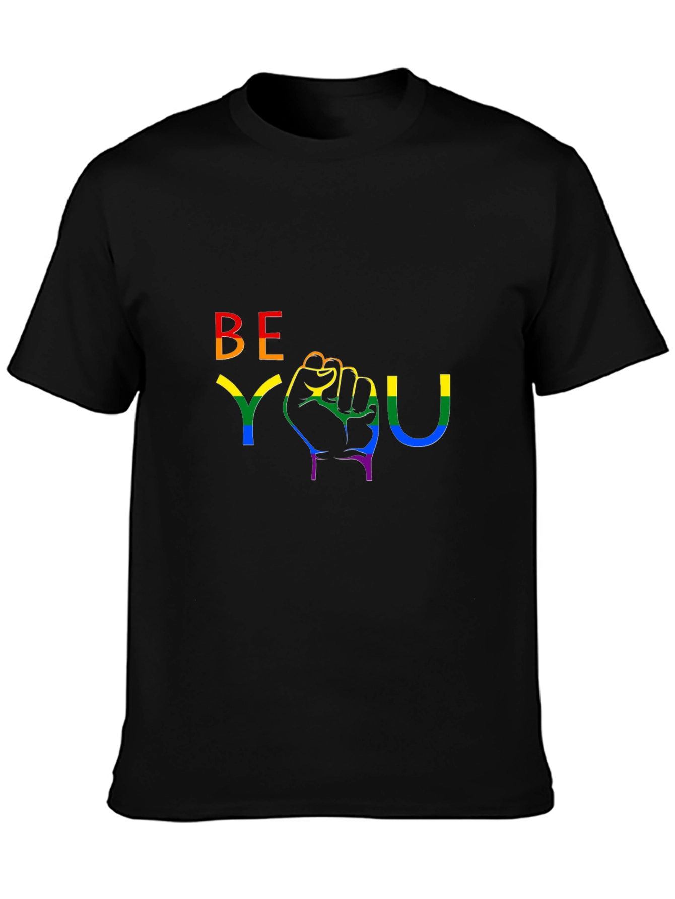 Be You Rainbow Graphic Tee