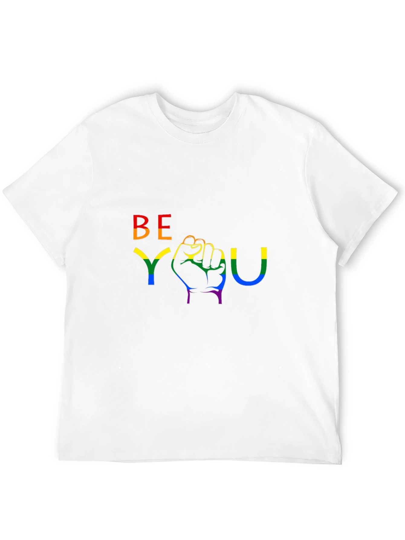 Be You Rainbow Graphic Tee