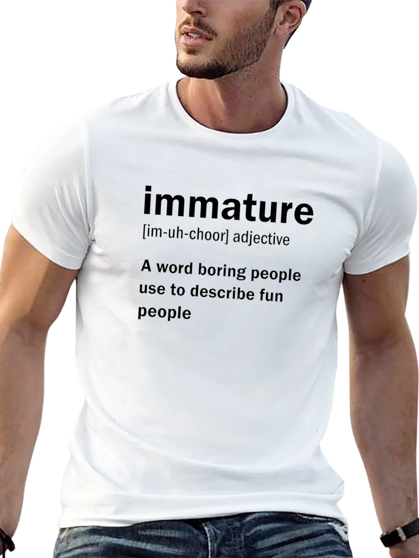 Immature Definition Graphic Tee - Fun Peoples Choice