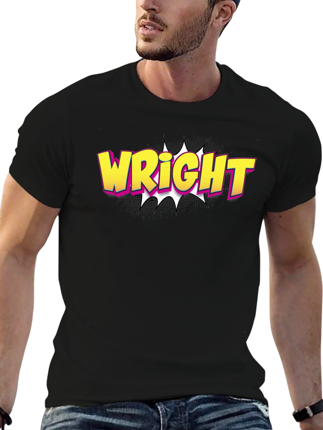 Wright Comic Book Style T-Shirt