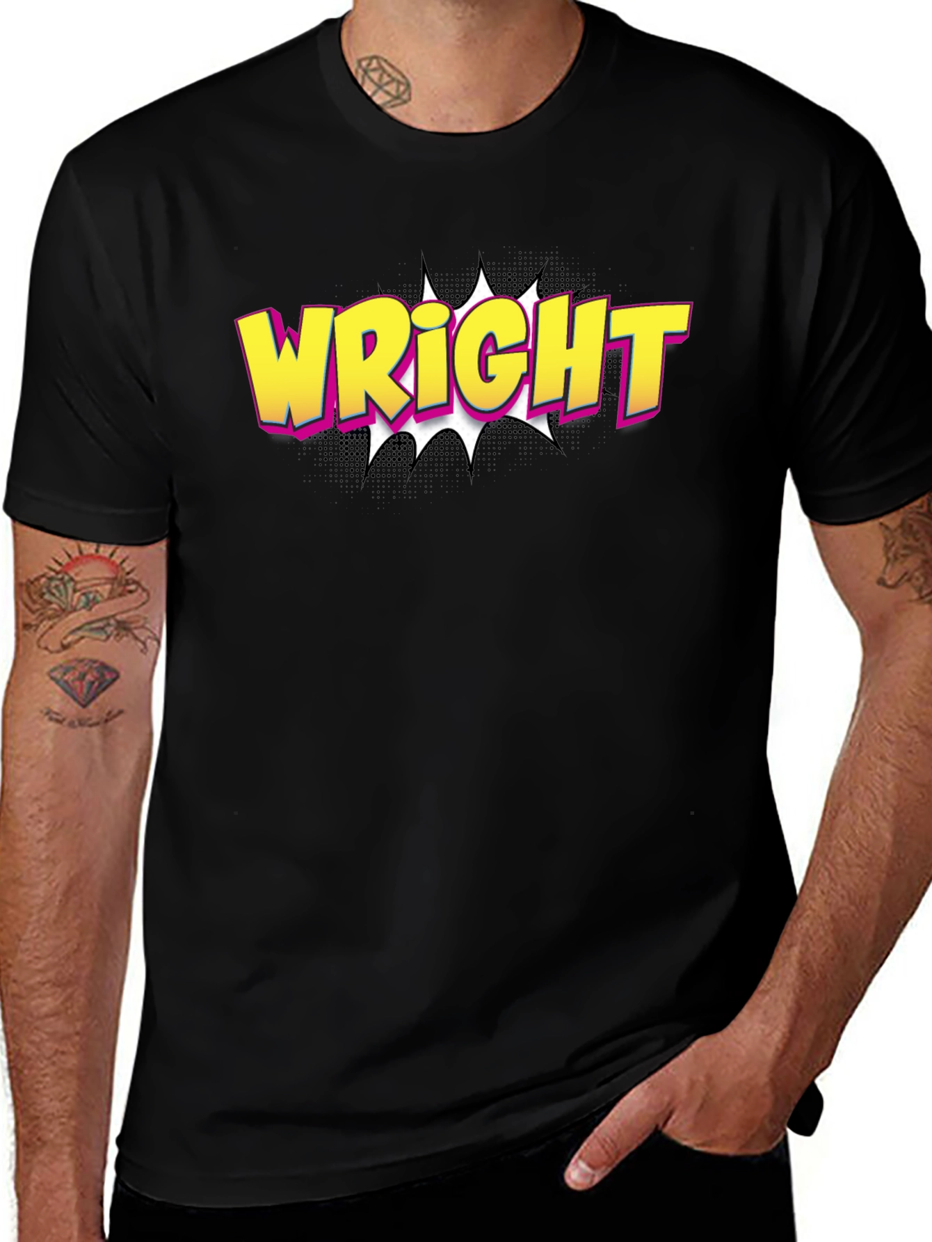 Wright Comic Book Style T-Shirt