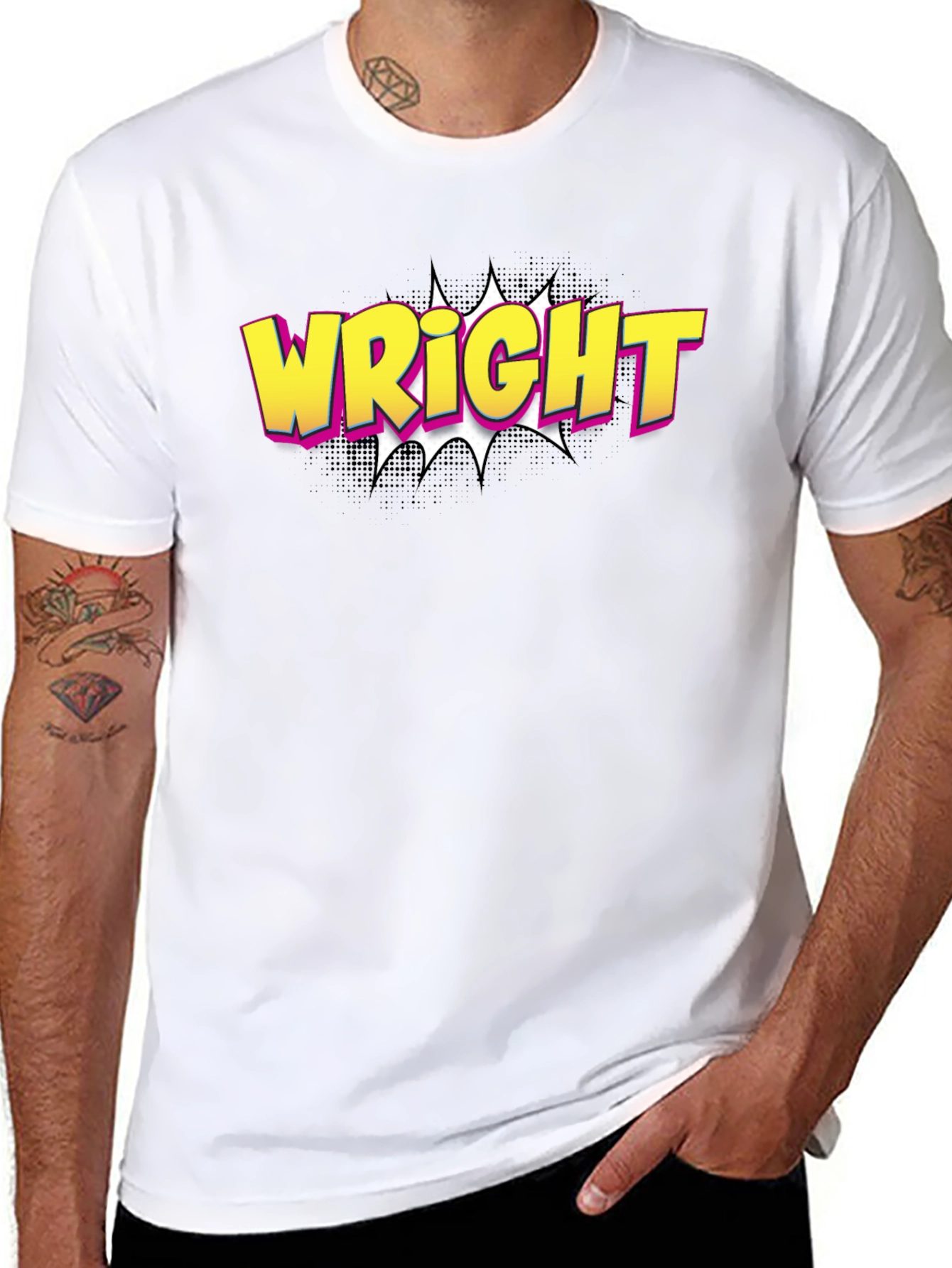 Wright Comic Book Style T-Shirt