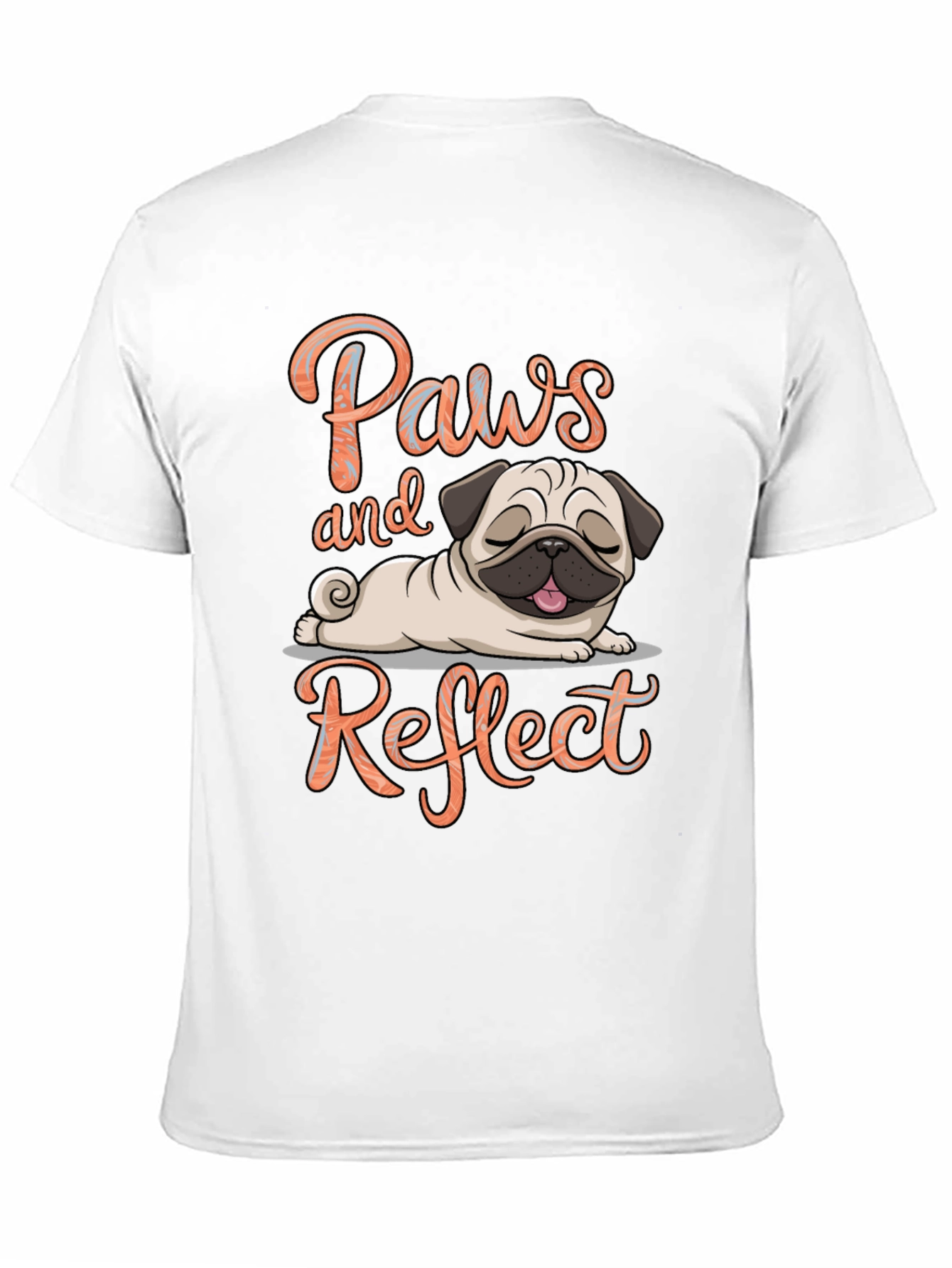 Paws and Reflect Pug T-Shirt