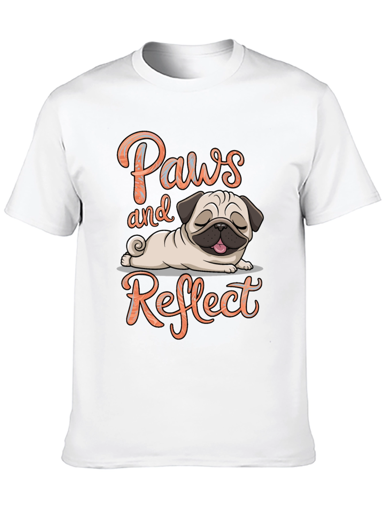 Paws and Reflect Pug T-Shirt