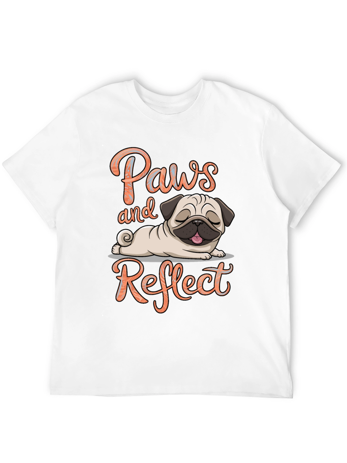 Paws and Reflect Pug T-Shirt
