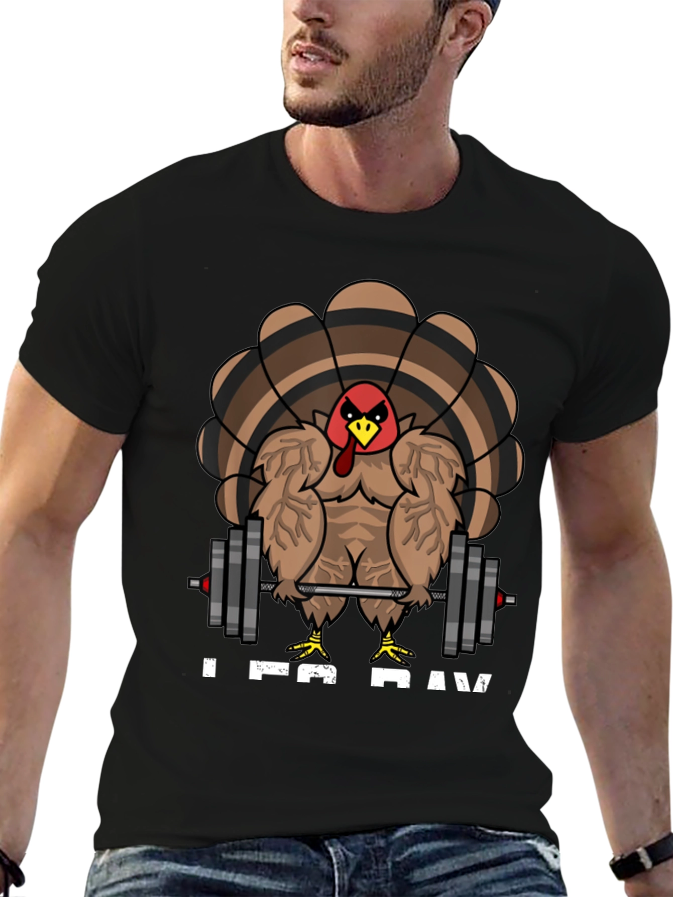 Leg Day Turkey Mens Graphic T-Shirt