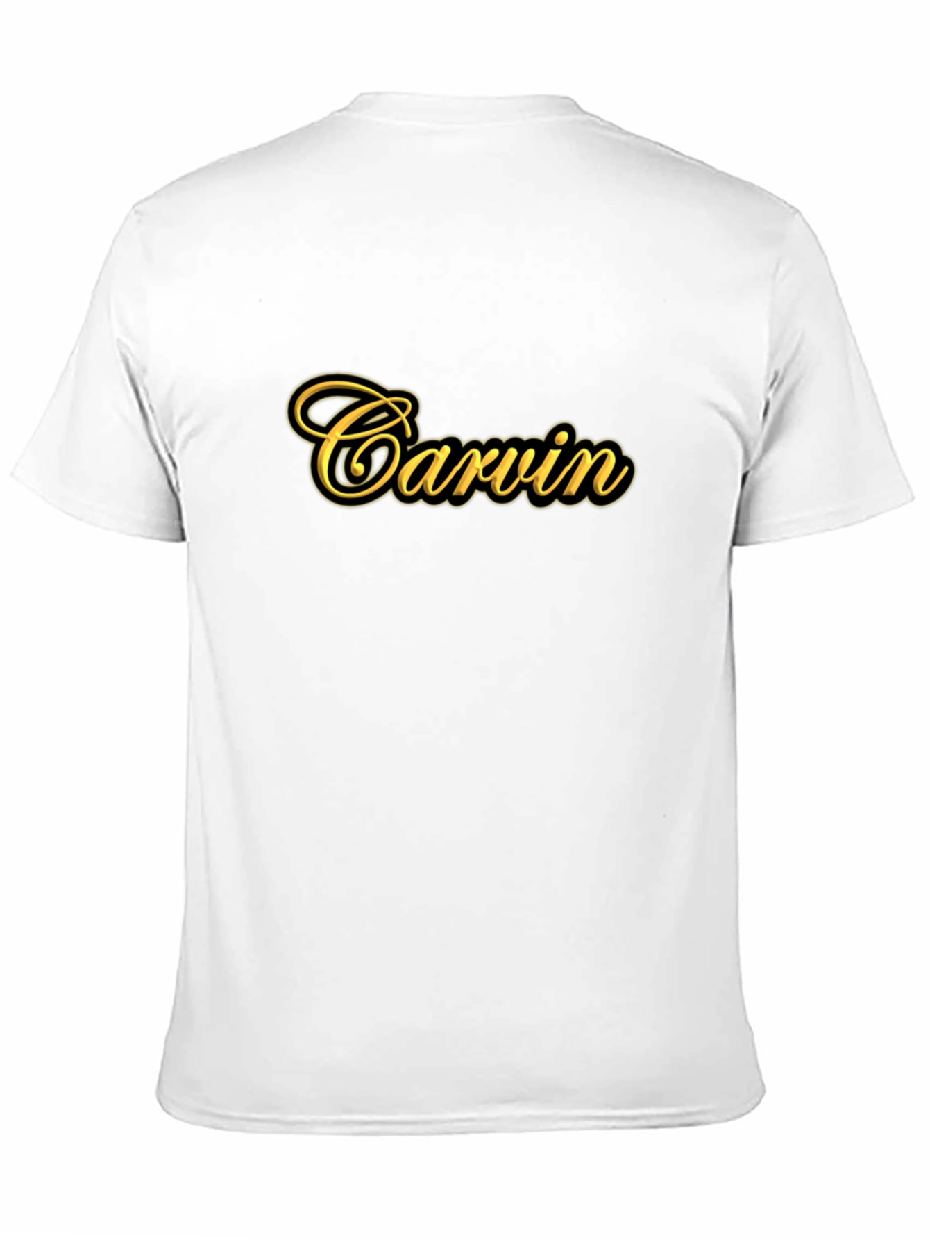 Carvin Script Black T-Shirt - Stylish Casual Wear