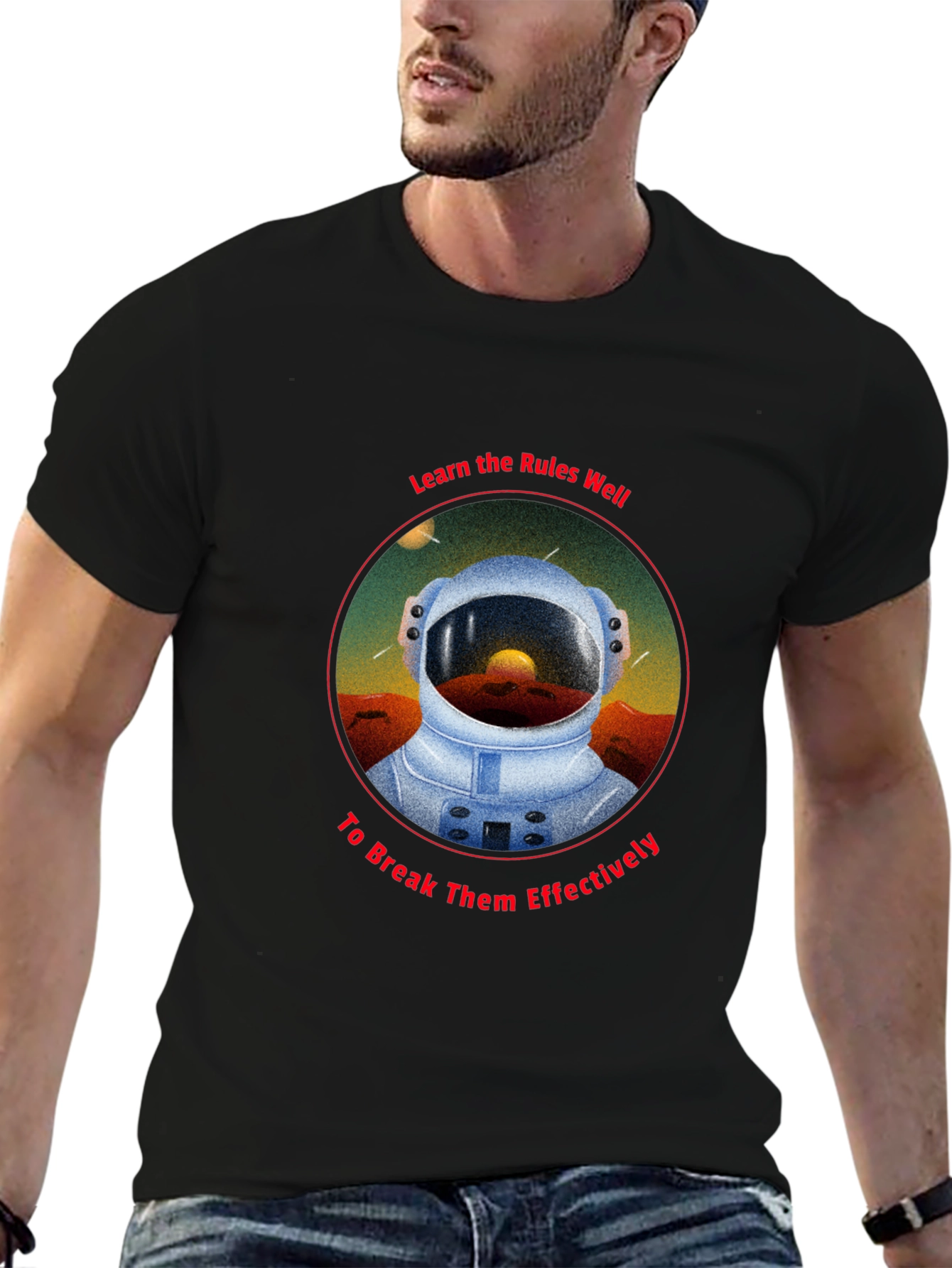 Astronaut Rules T-Shirt - Break Them Effectively