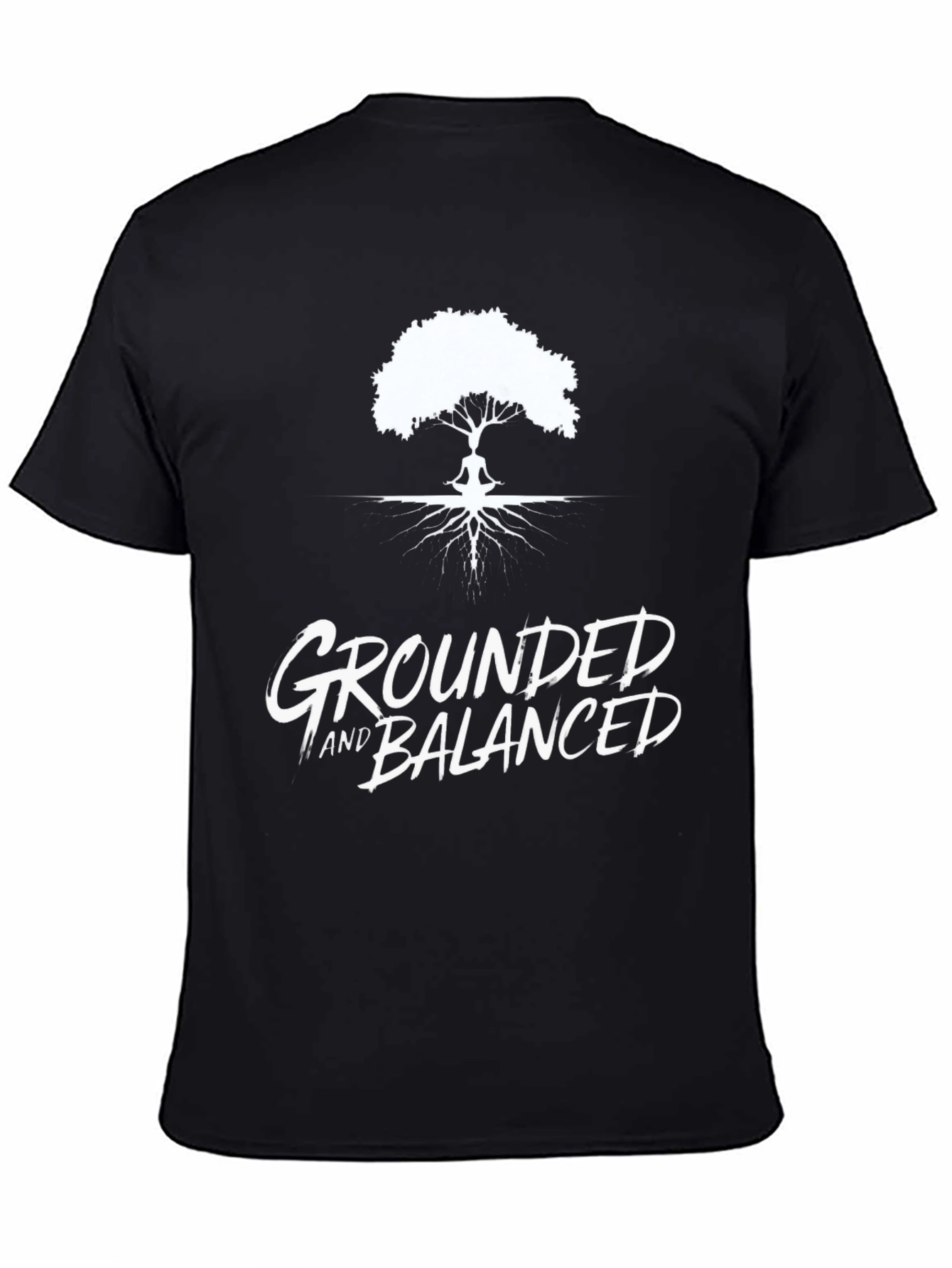 Grounded and Balanced Graphic Tee - Black
