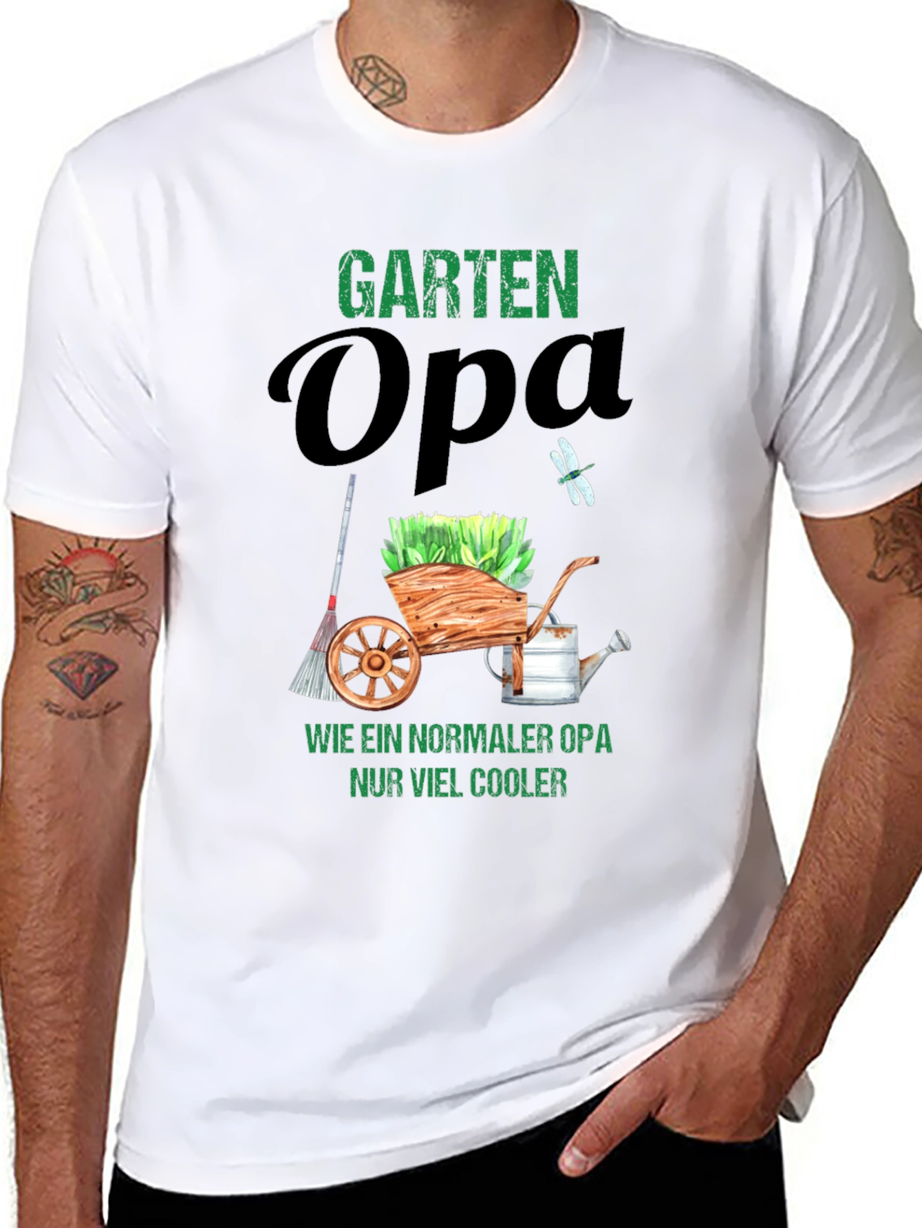 Garten Opa T-Shirt - Cool Grandpa Gardener Tee
