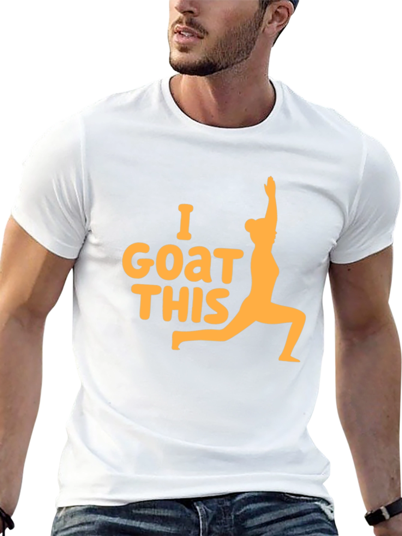 I GOAT This Yoga Black T-Shirt
