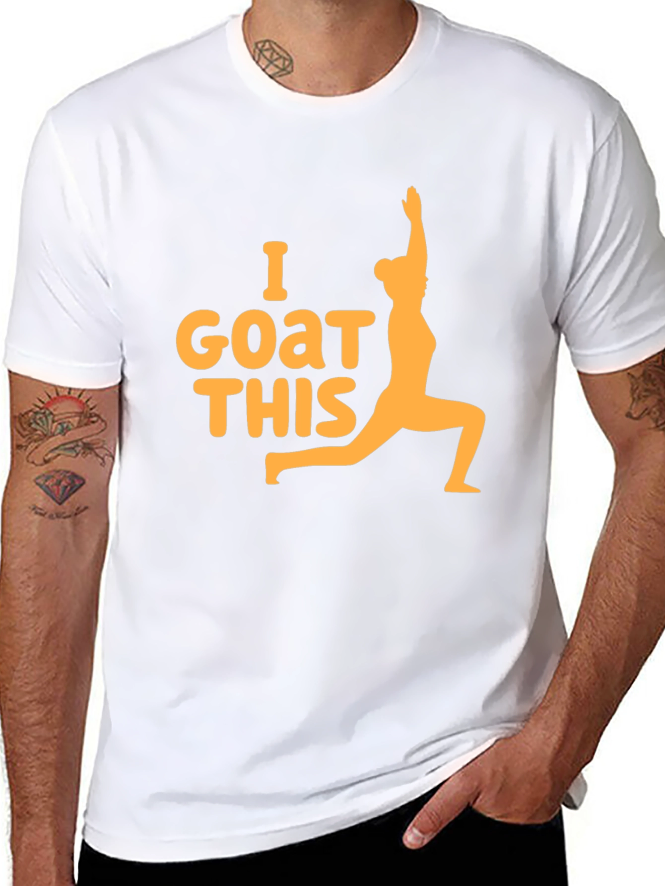 I GOAT This Yoga Black T-Shirt