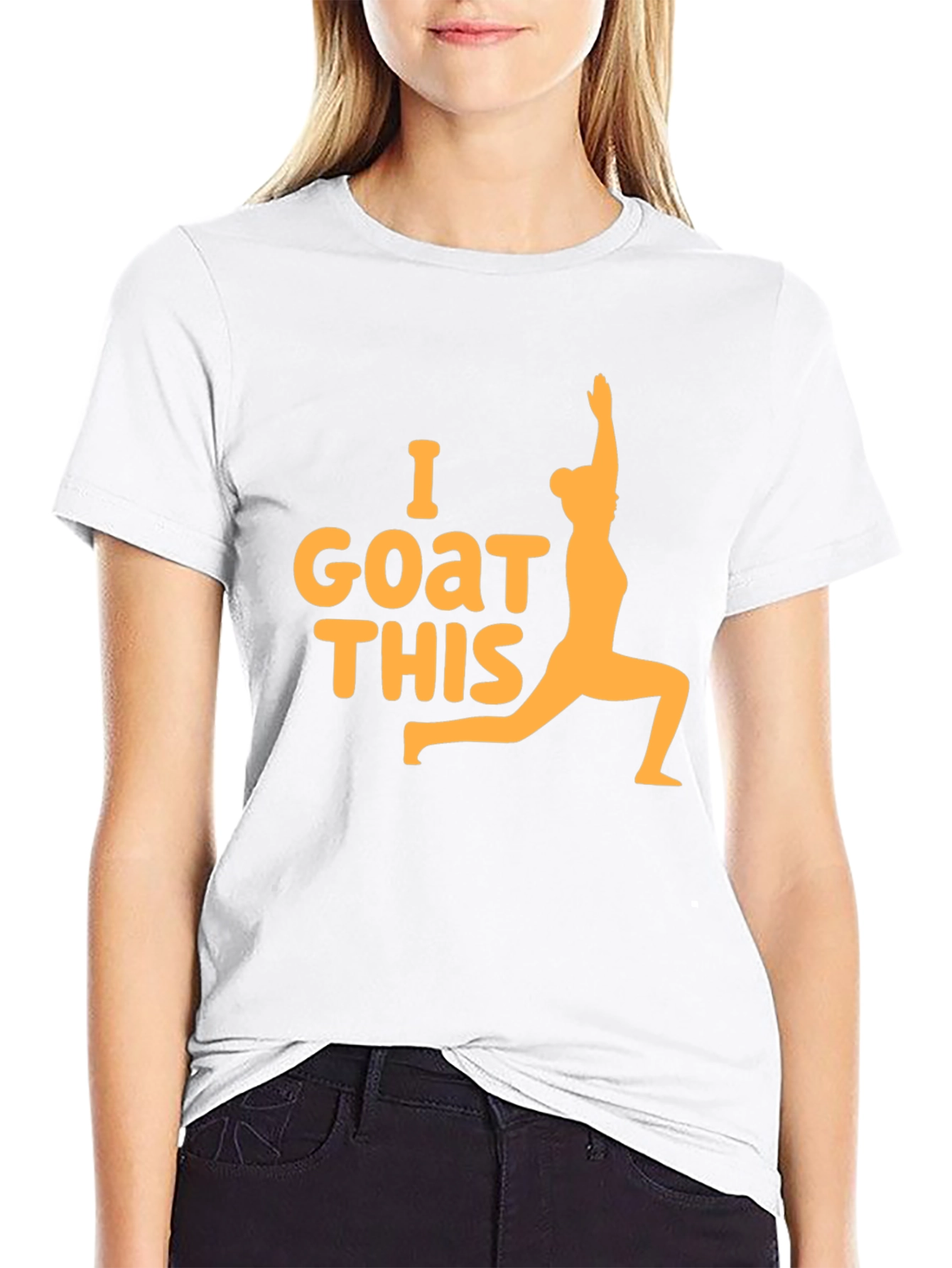 I GOAT This Yoga Black T-Shirt