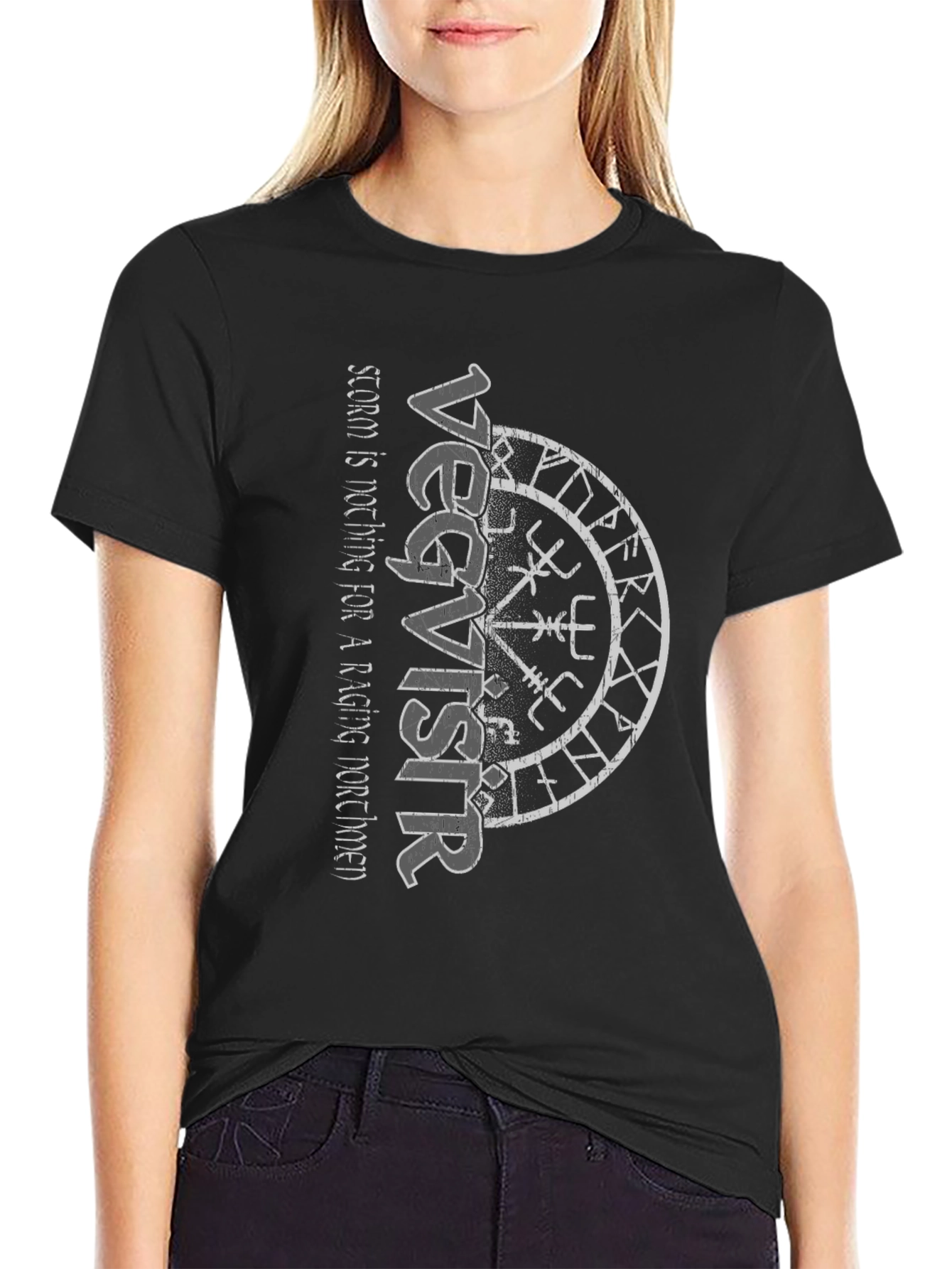 Vegvisir Viking Compass T-Shirt Norse Runes