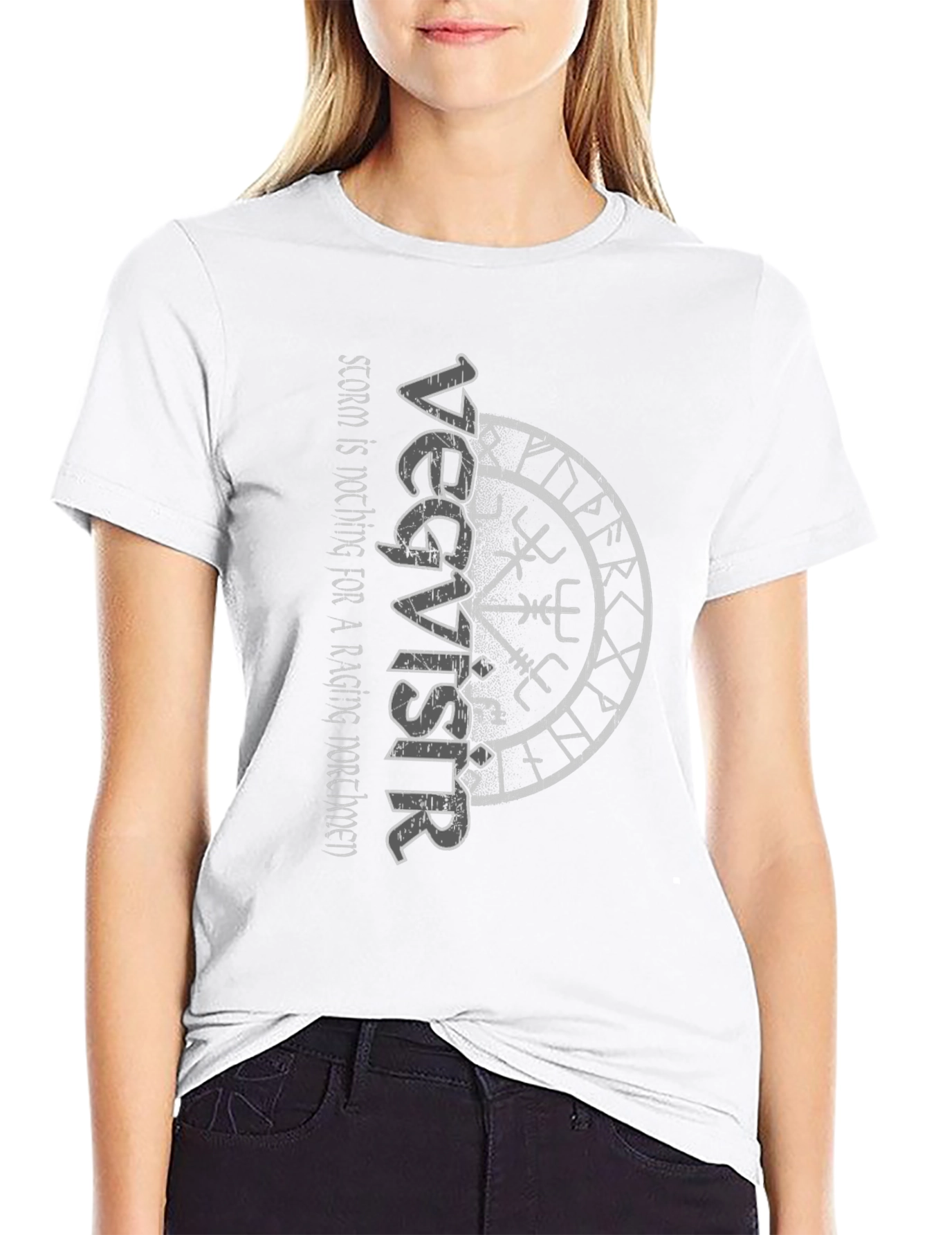 Vegvisir Viking Compass T-Shirt Norse Runes