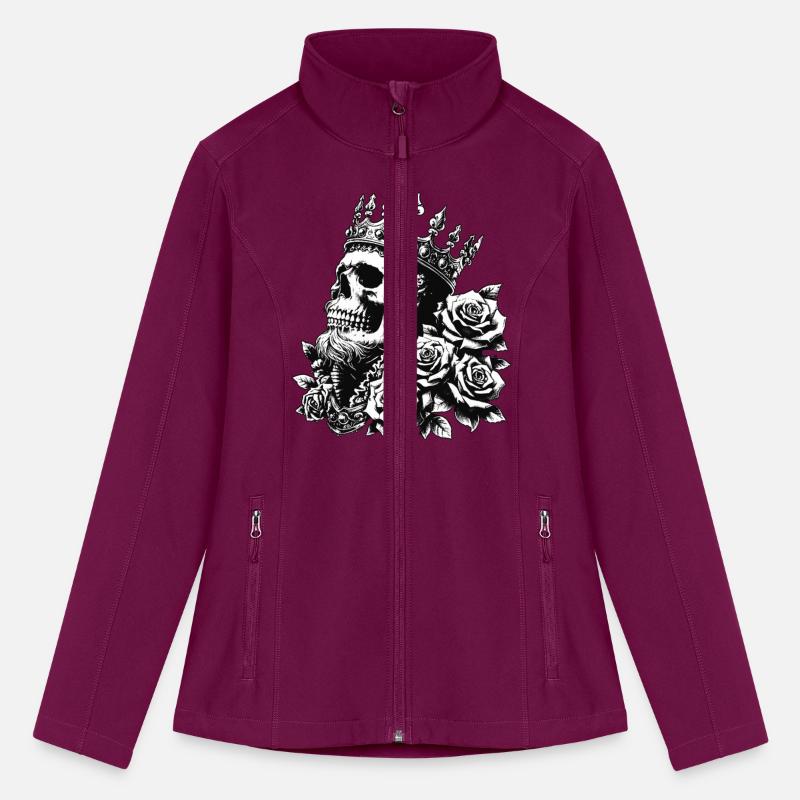 Dark Art Skull King Crown Prince with Roses