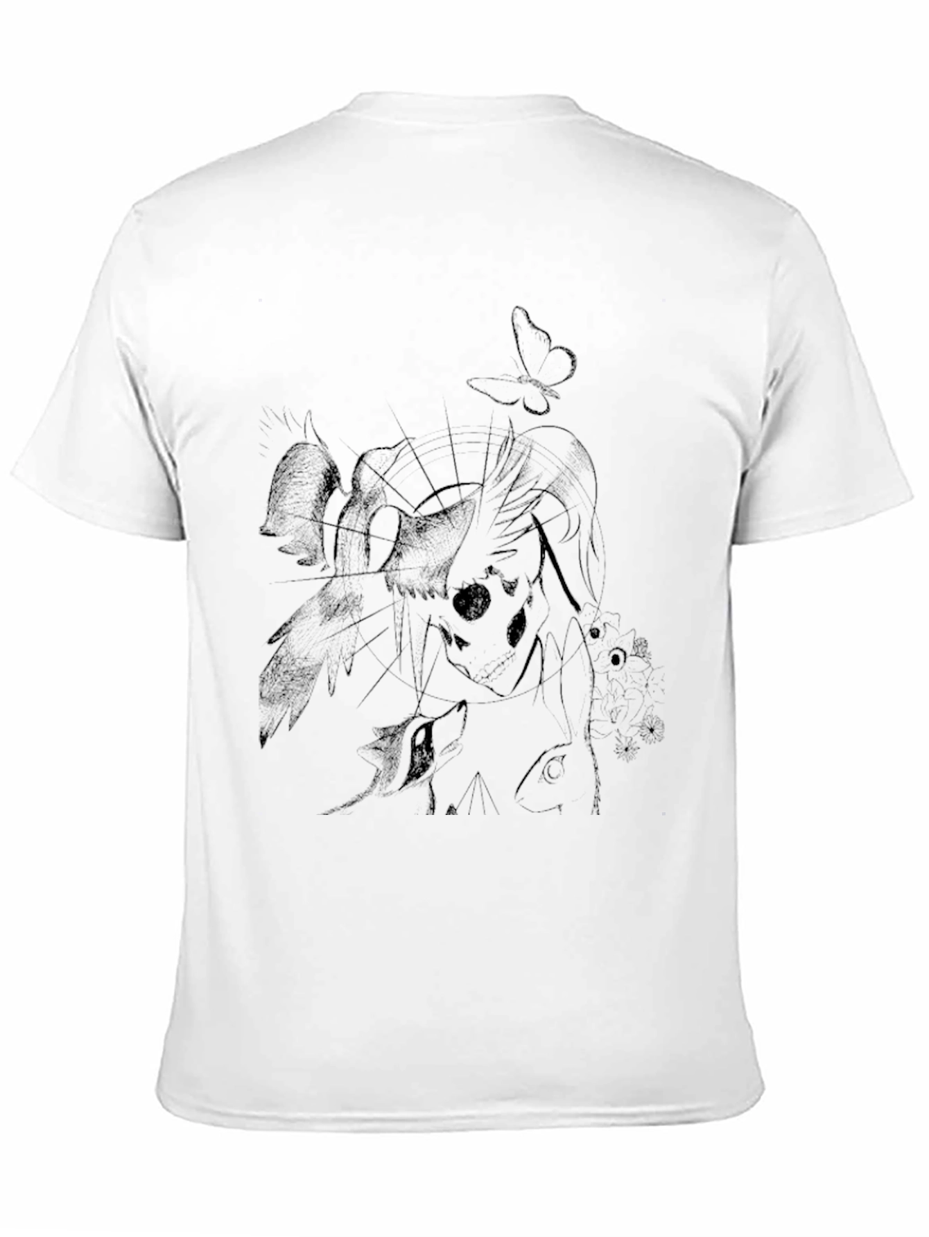 Abstract Graphic Tee - Black
