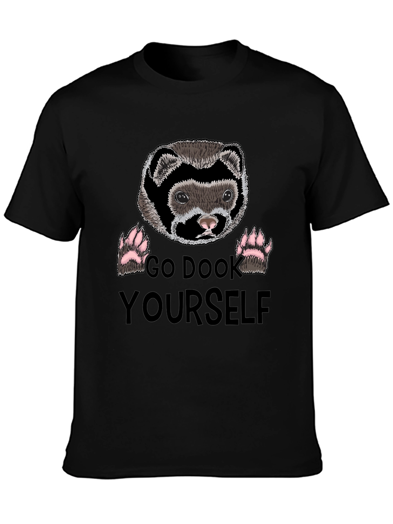 Go Dook Yourself Ferret Graphic T-Shirt