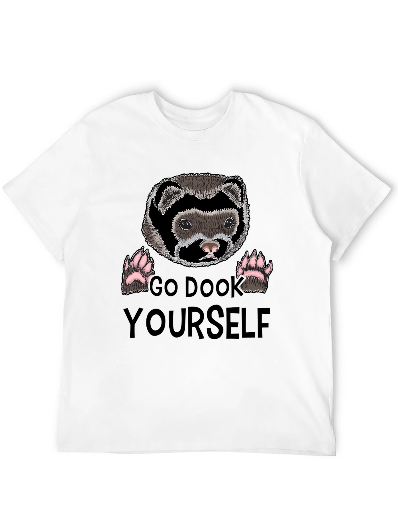Go Dook Yourself Ferret Graphic T-Shirt