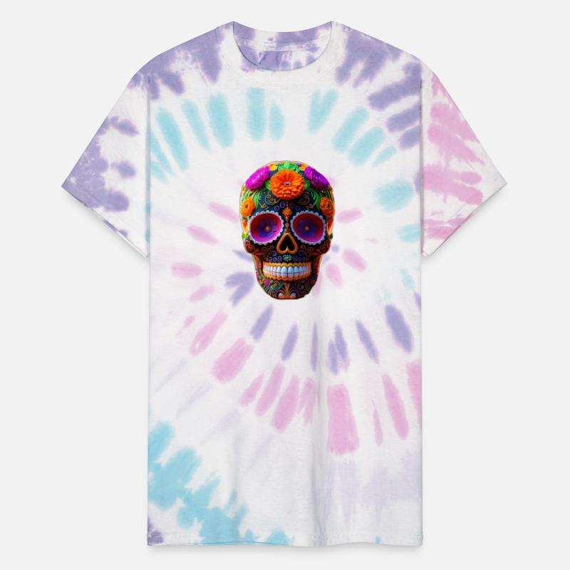 decorated sugar skull intricately