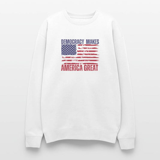 Democracy Makes America Great American Flag