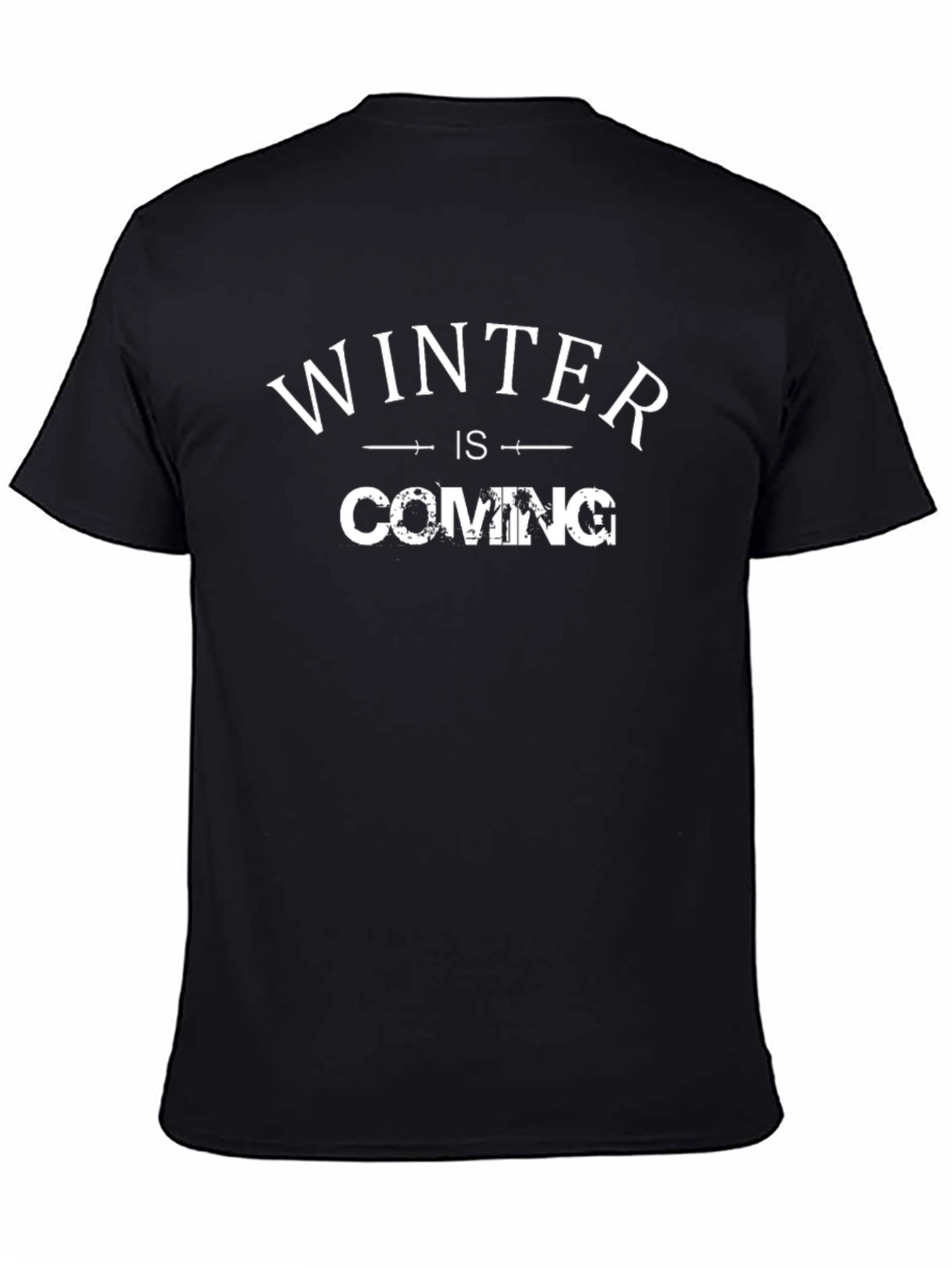 Winter Is Coming Black T-Shirt