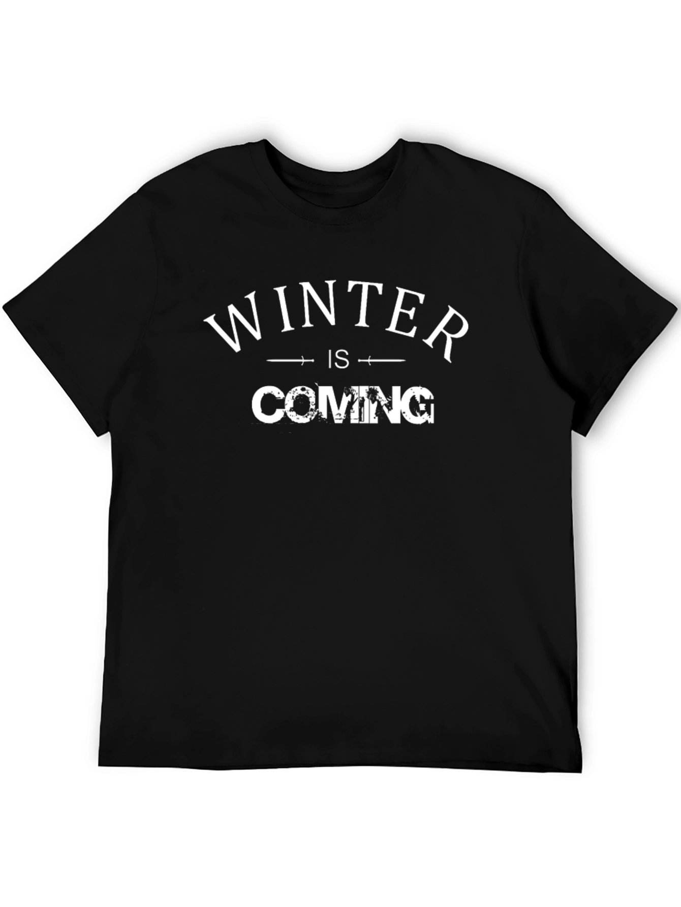 Winter Is Coming Black T-Shirt
