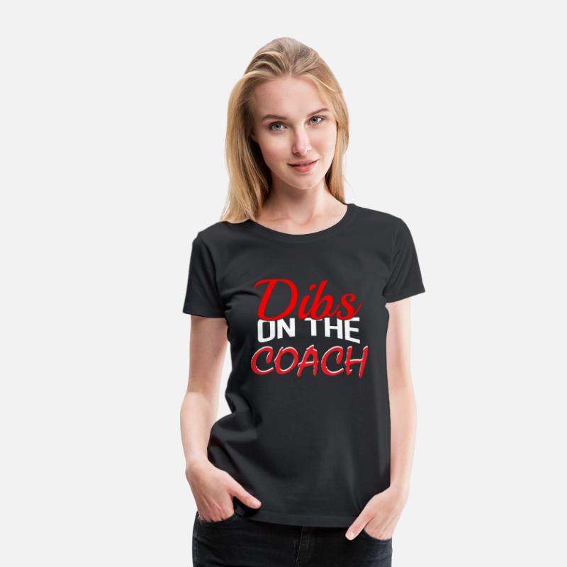 Dibs On The Coach T-Shirt Baseball Coach's Distres