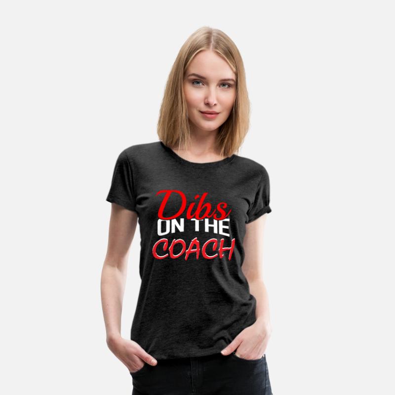 Dibs On The Coach T-Shirt Baseball Coach's Distres