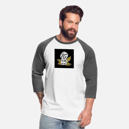 Dice and Leaf Tattoo Design