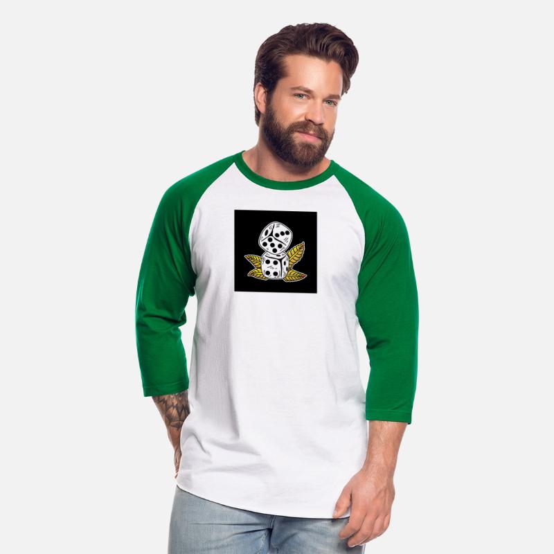 Dice and Leaf Tattoo Design