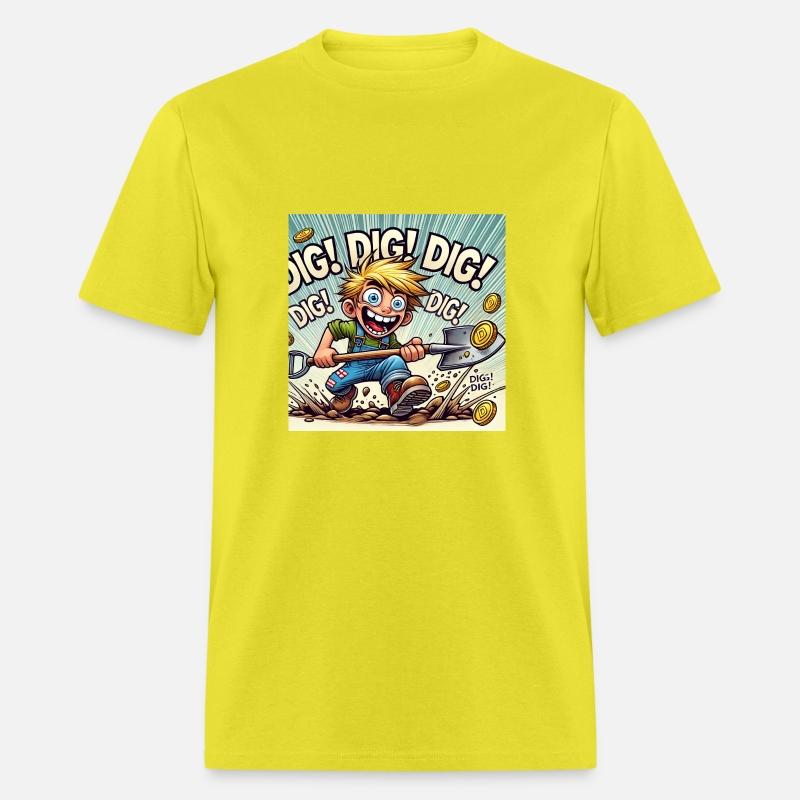 Dig! Dig! Dig - Funny political Cartoon Design