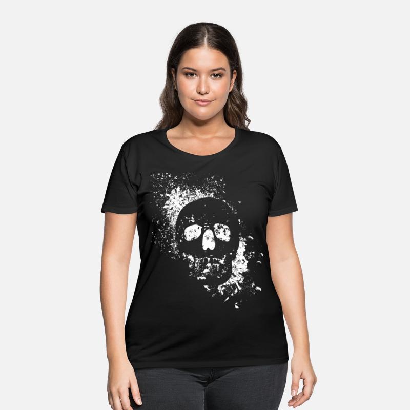 Distressed Punk Skull Edgy Grunge Goth Gothic Aest