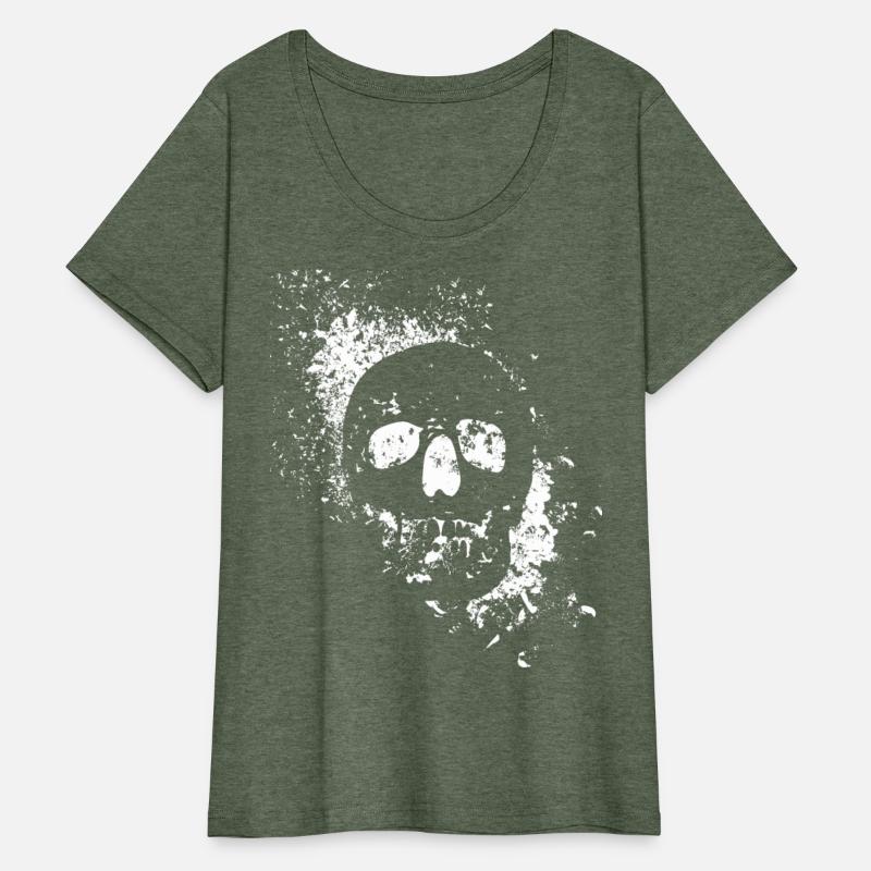 Distressed Punk Skull Edgy Grunge Goth Gothic Aest