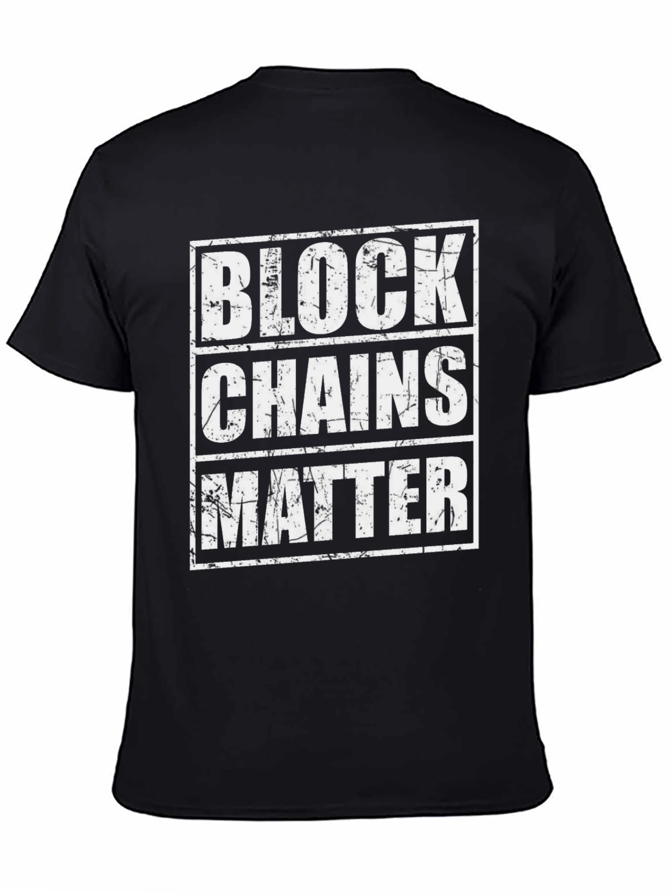 Blockchains Matter Graphic Tee - Black