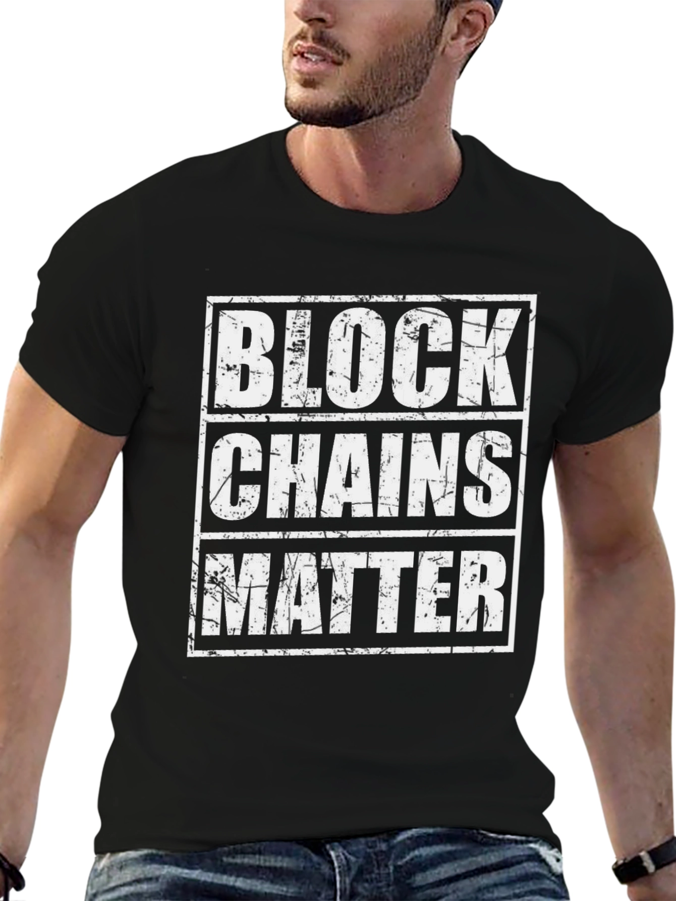 Blockchains Matter Graphic Tee - Black