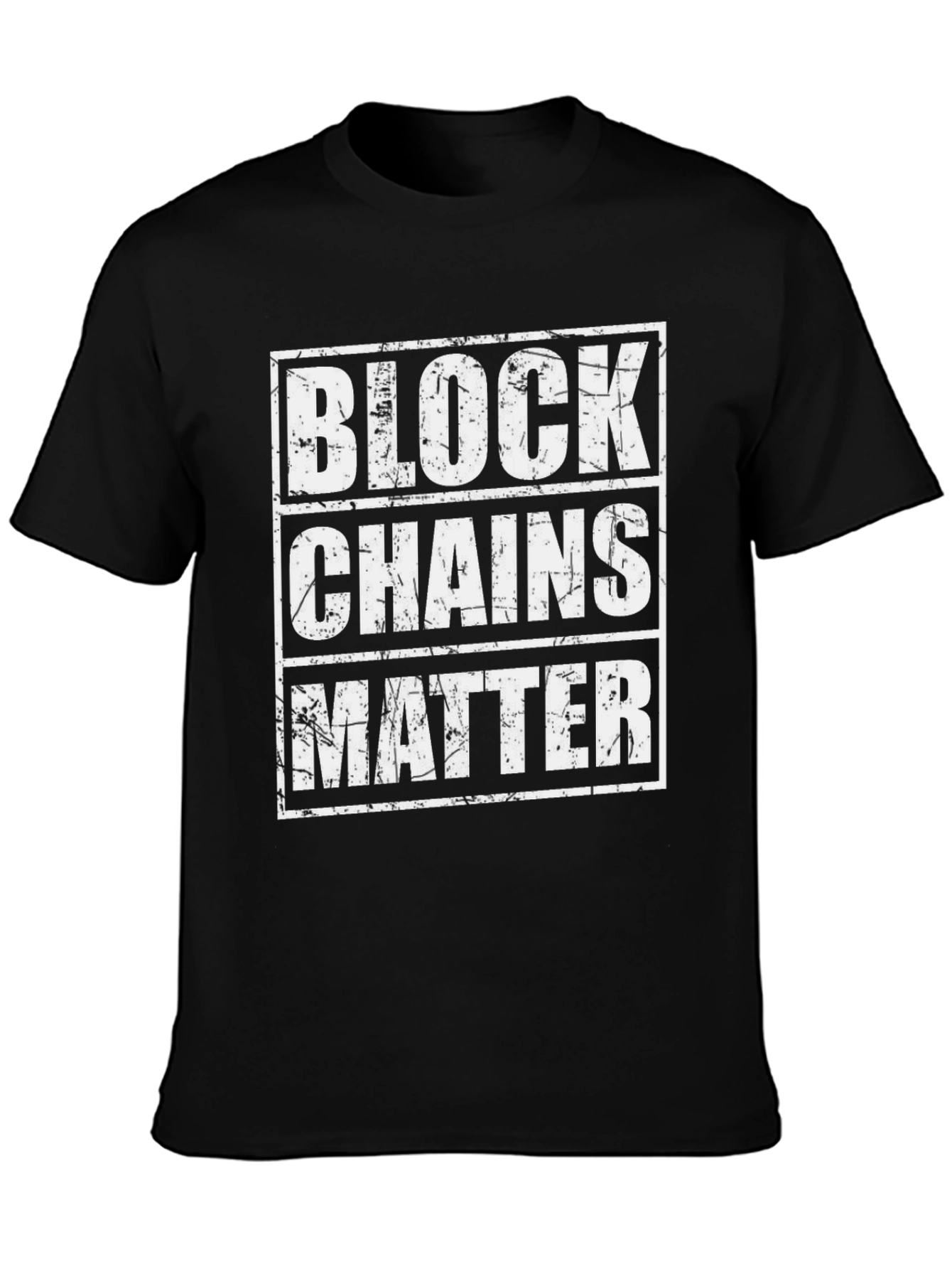 Blockchains Matter Graphic Tee - Black