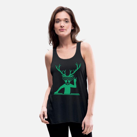 DJ Stag Antlers Head Sunglasses Face Party Music