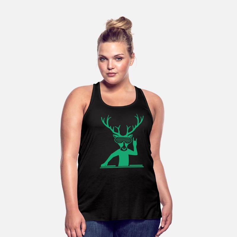 DJ Stag Antlers Head Sunglasses Face Party Music