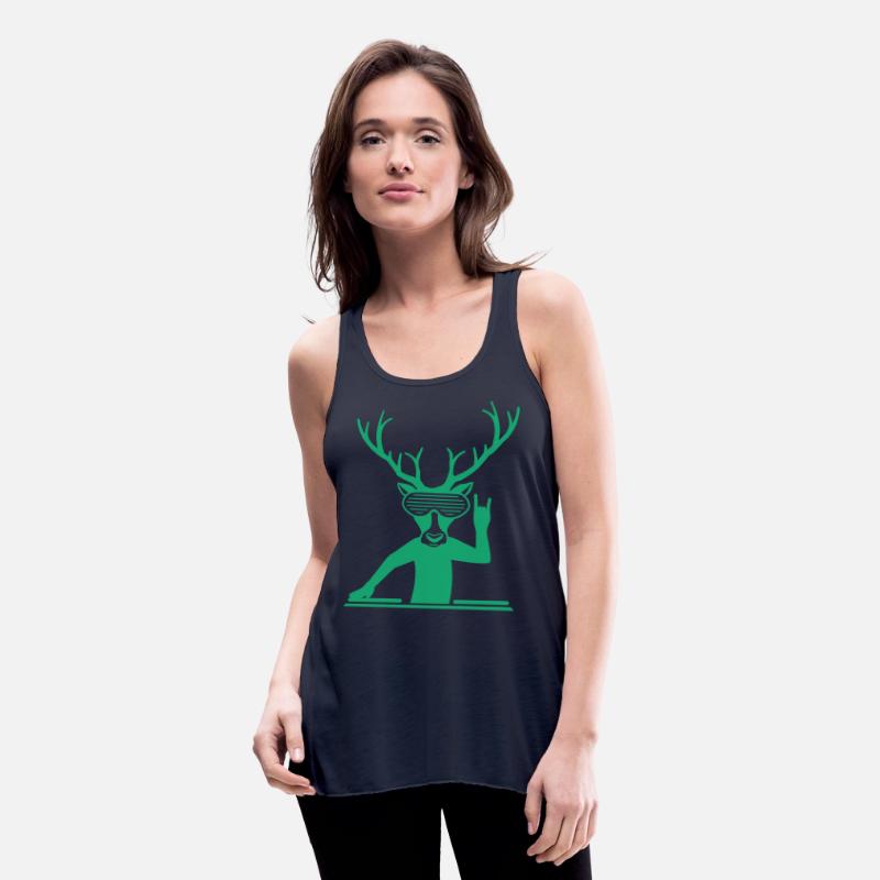 DJ Stag Antlers Head Sunglasses Face Party Music