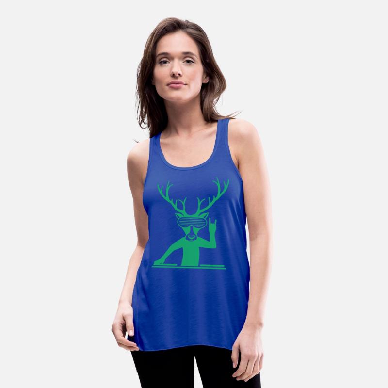 DJ Stag Antlers Head Sunglasses Face Party Music