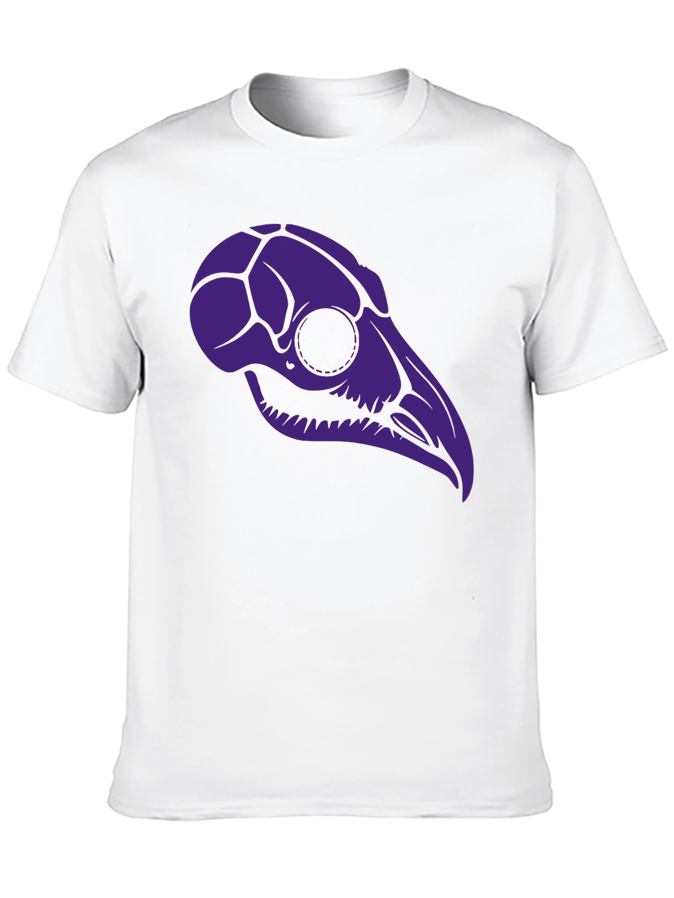 Raven Skull Graphic Tee - Black T-Shirt