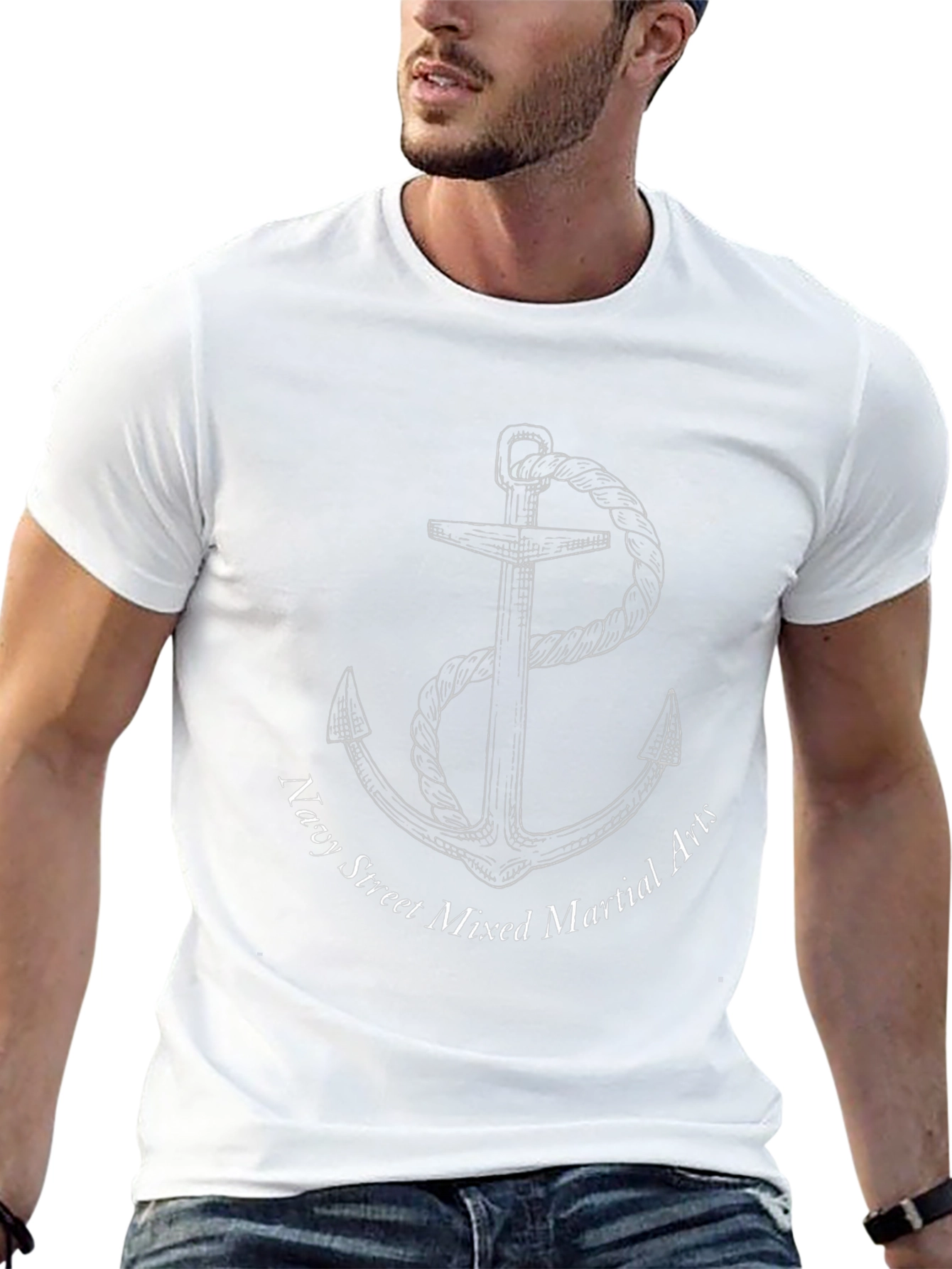 Navy Street Mixed Martial Arts Anchor Black T-Shirt