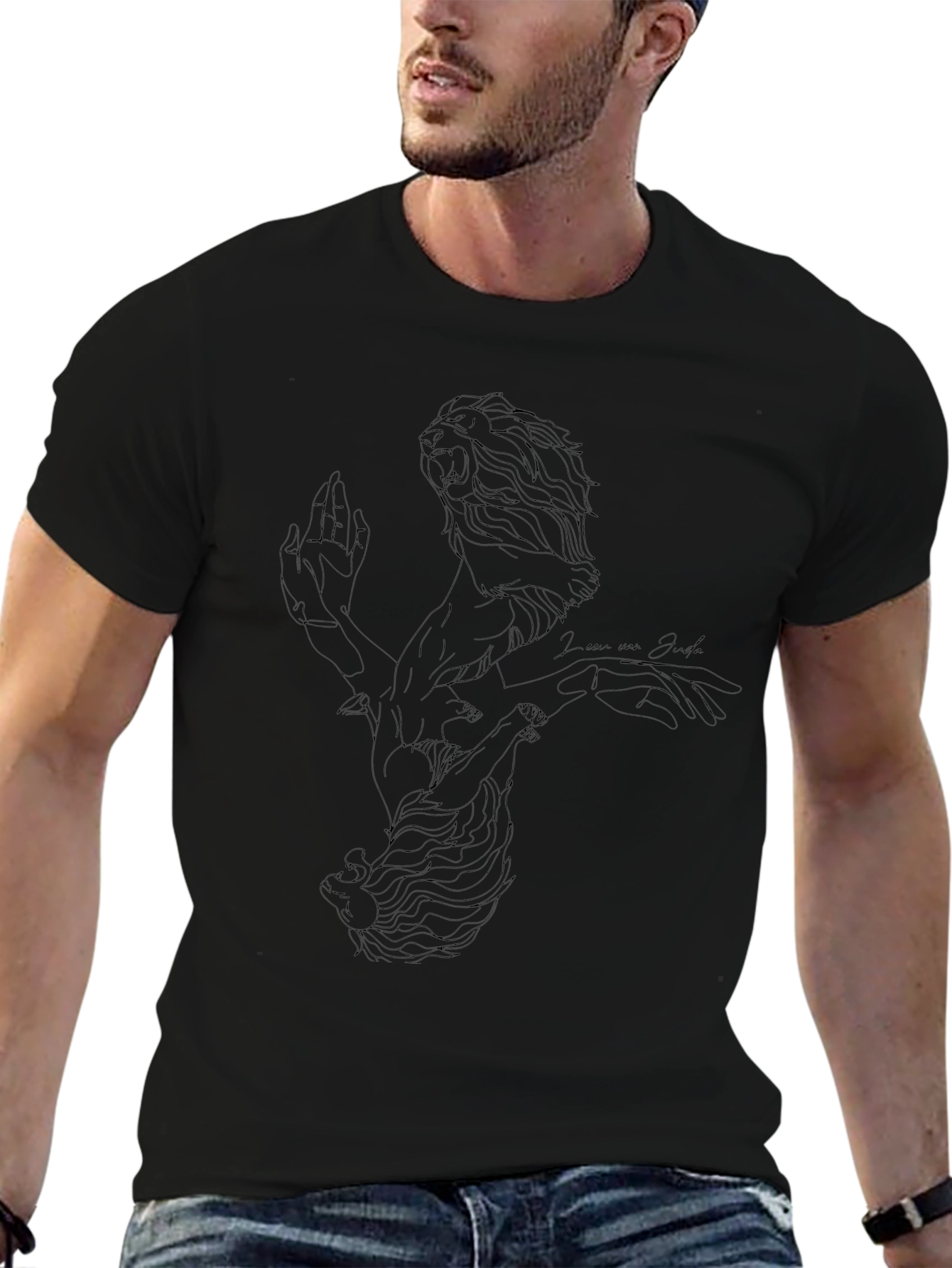 Lion of Judah Graphic Tee - Black