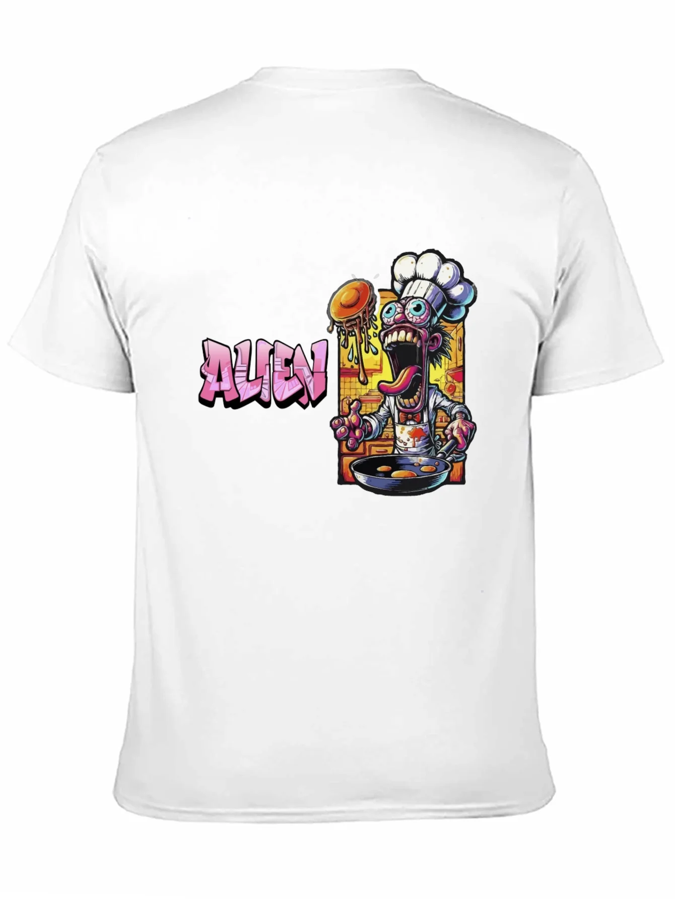 Alien Chef Black Graphic T-Shirt