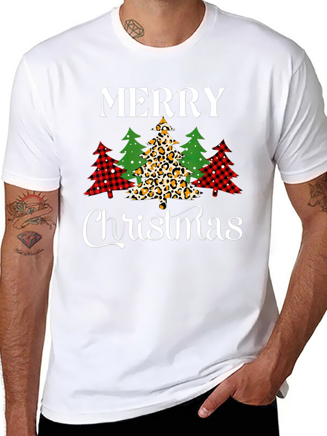 Merry Christmas Tree T-Shirt - Holiday Style