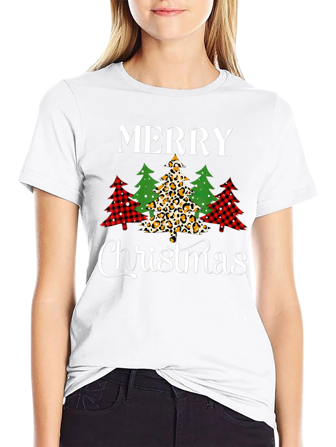 Merry Christmas Tree T-Shirt - Holiday Style